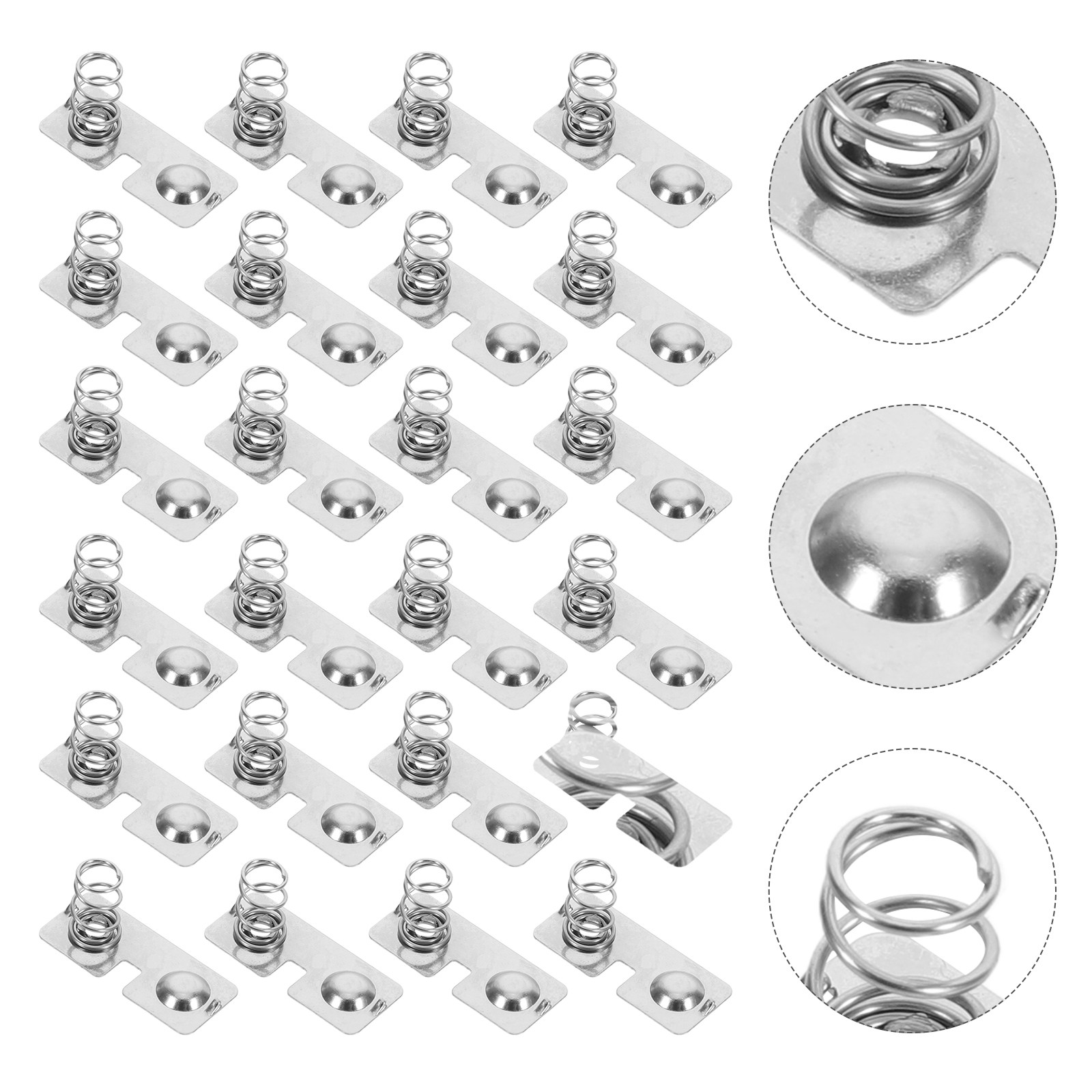 Diy Electronics Holder - 100Pcs Aa Battery Spring Contacts Stainless