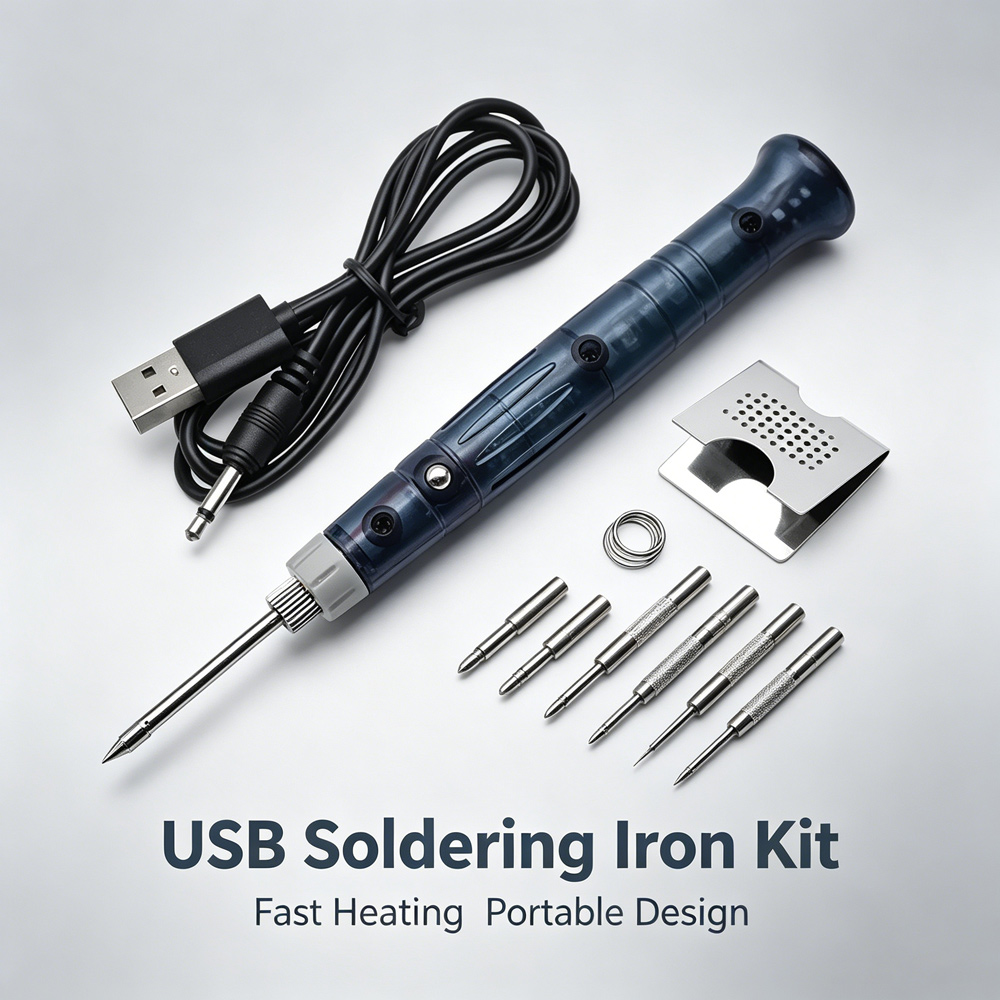 Hobby Diy Electronics Kit - Mini USB Soldering Iron Kit Portable
