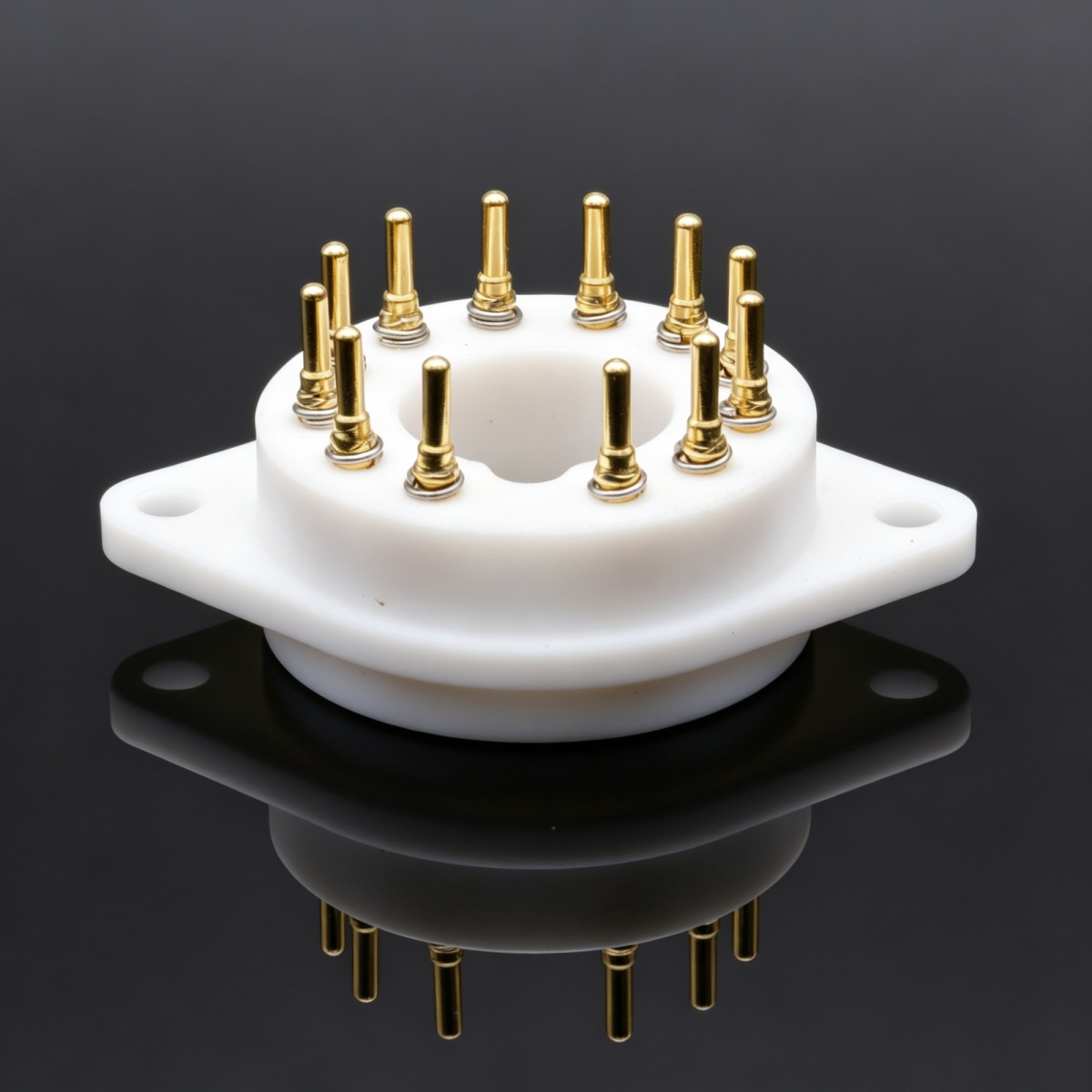 EIZZ 12 Pin PTFE Vacuum Electr - огляд і ціна Diy Electronics Holder