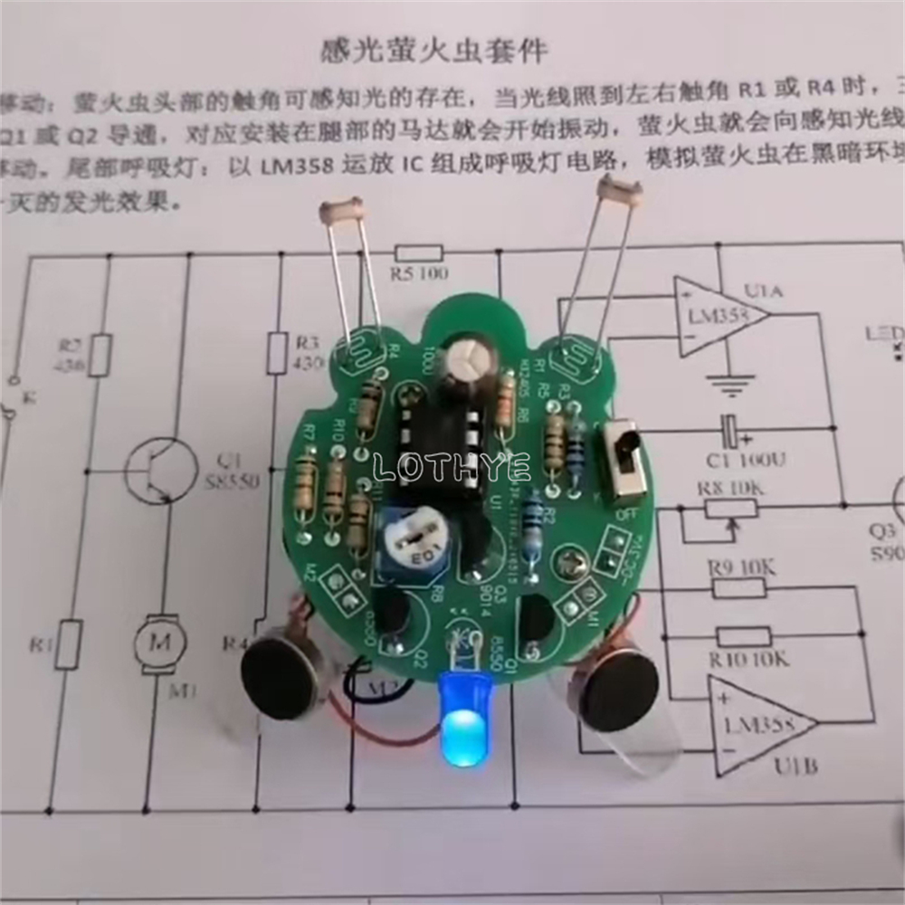 Photosensitive Firefly Kit Mob - огляд і ціна Diy Electronics Workbench