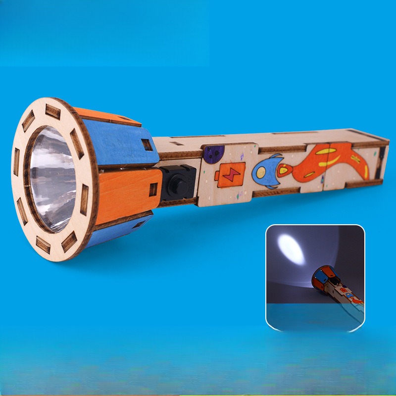 DIY Wooden Flashlight Kit Educ - огляд і ціна Diy Electronics Projects For Kids