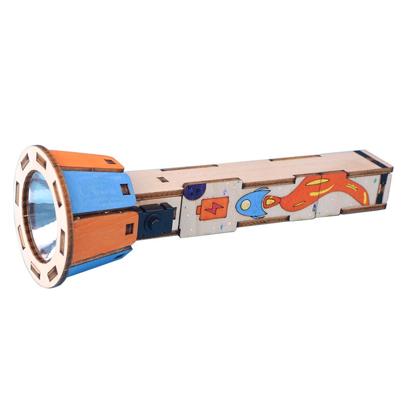 DIY Wooden Flashlight Kit Educ - огляд і ціна Diy Electronics Projects For Kids