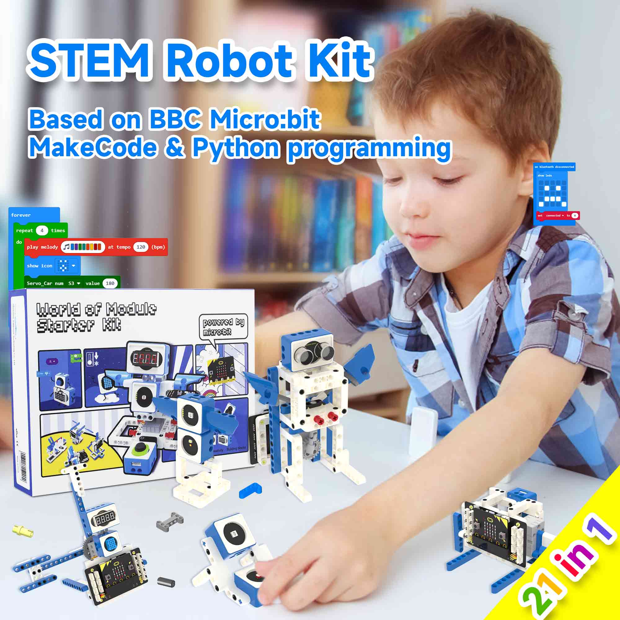 Microbit V2 Smart Robot Car Ki - огляд і ціна Diy Electronics Projects For Kids