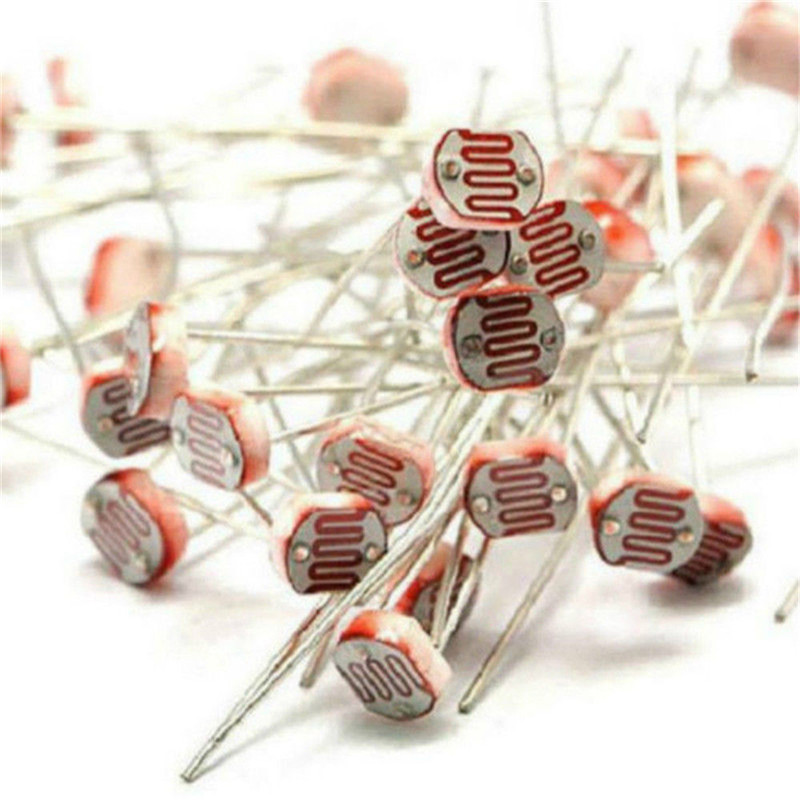 30PCS 5mm Photoresistor LDR CD - огляд і ціна Arduino Diy Electronics