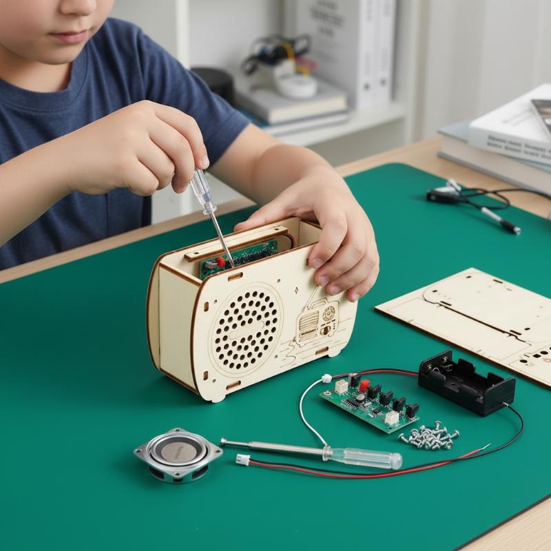 DIY Wooden FM Radio Kit Vintag - огляд і ціна Diy Electronics Projects For Kids