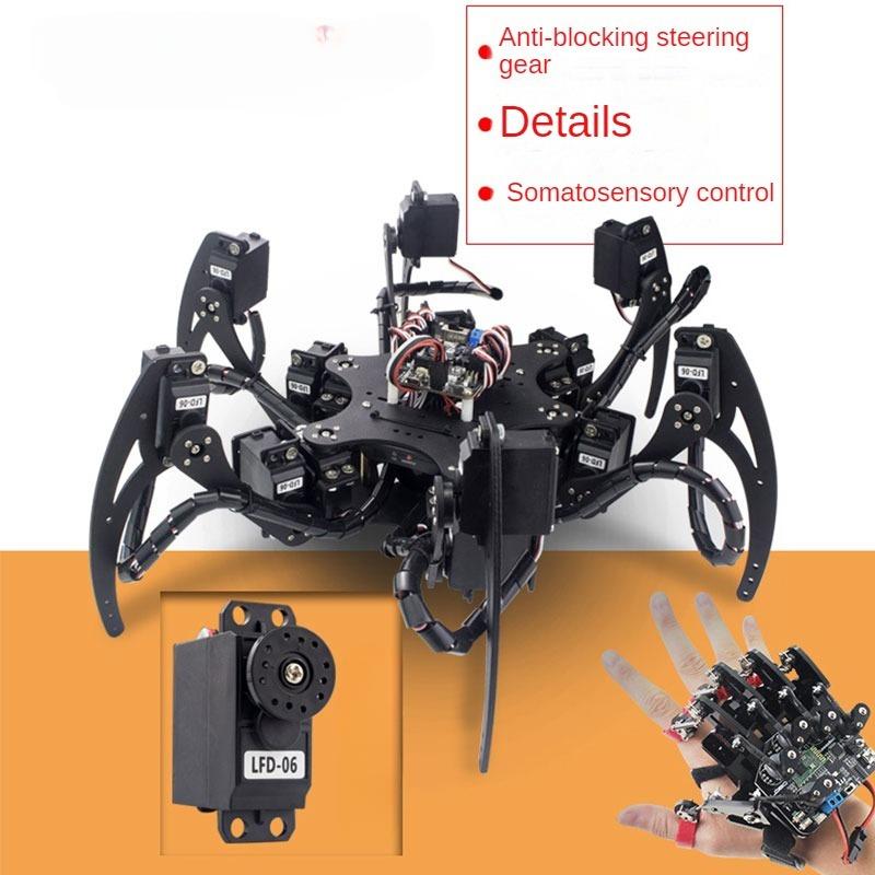 18 DOF Aluminium Hexapod Spide - огляд і ціна Diy Robot Electronics Kit