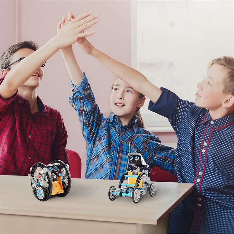 13-in-1 Solar Powered Robot Ki - огляд і ціна Diy Robot Electronics Kit