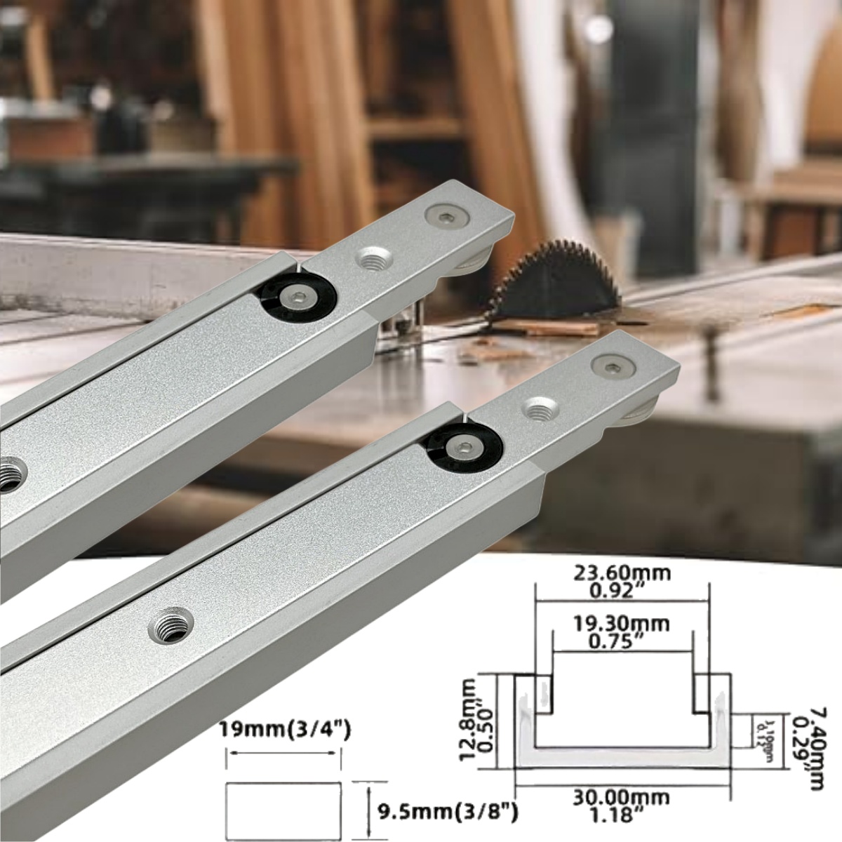 1 Set Aluminium T-Track Slot & - огляд і ціна Diy Electronics Workbench