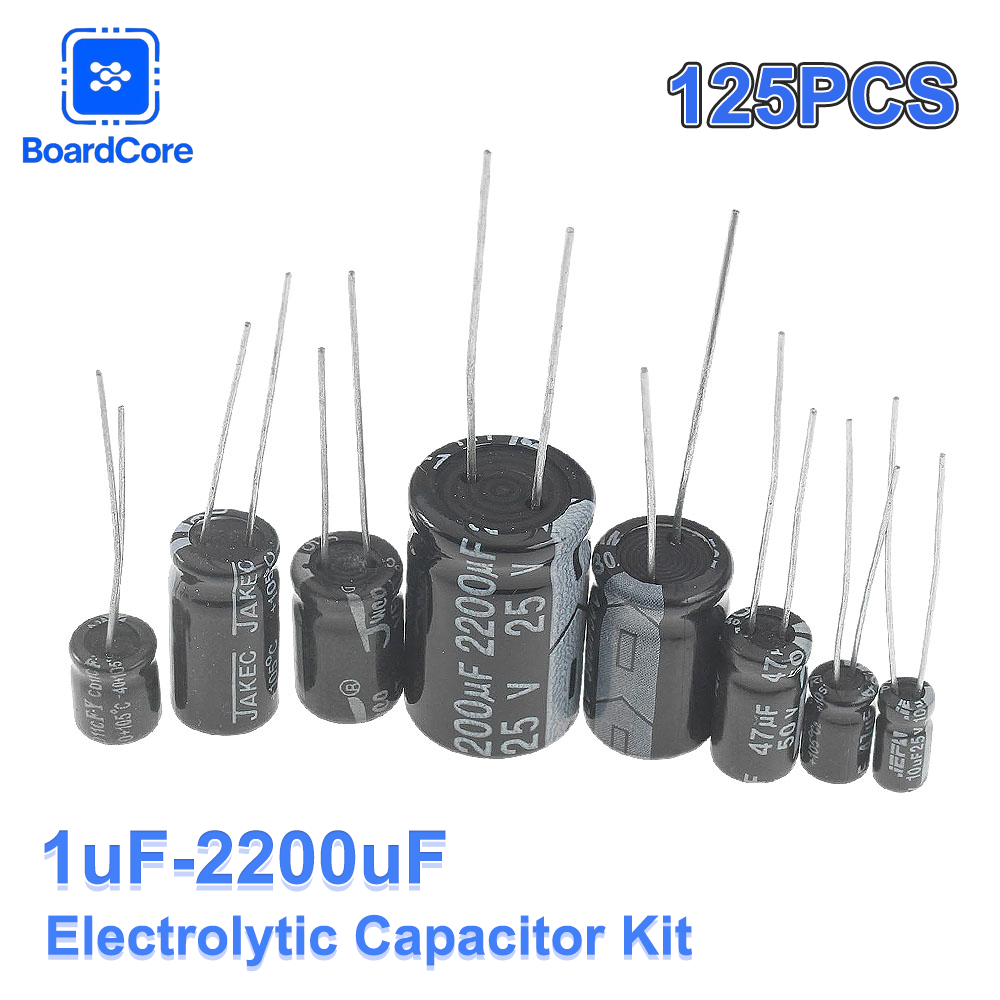 25 Values 125PCS Electrolytic  - огляд і ціна Hobby Diy Electronics Kit