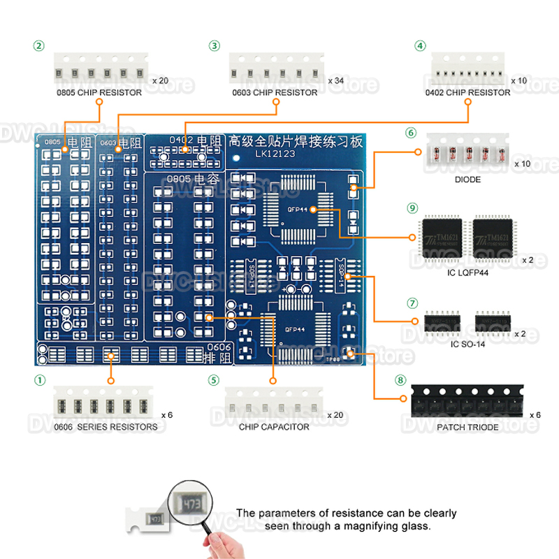 08 Patch Components Welding Pr - огляд і ціна Diy Electronics Workbench