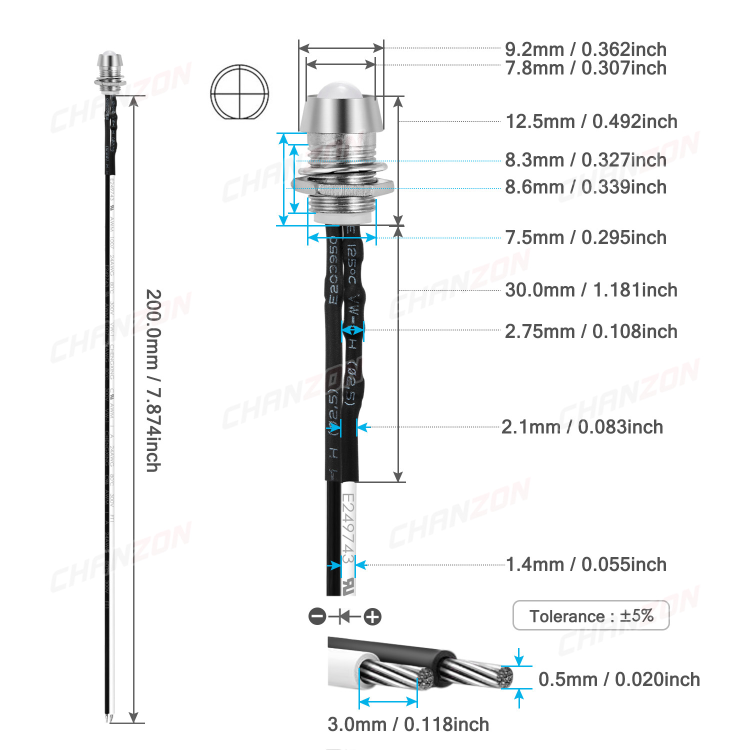 5mm Prewired LED Kit 12V Diffu - огляд і ціна Hobby Diy Electronics Kit