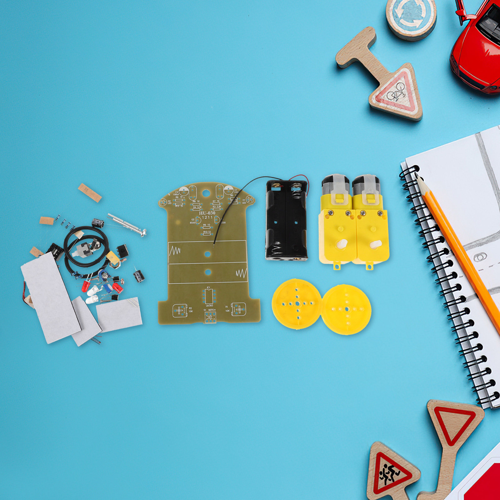 1Set Smart Car Kit DIY Intelli - огляд і ціна Diy Robot Electronics Kit