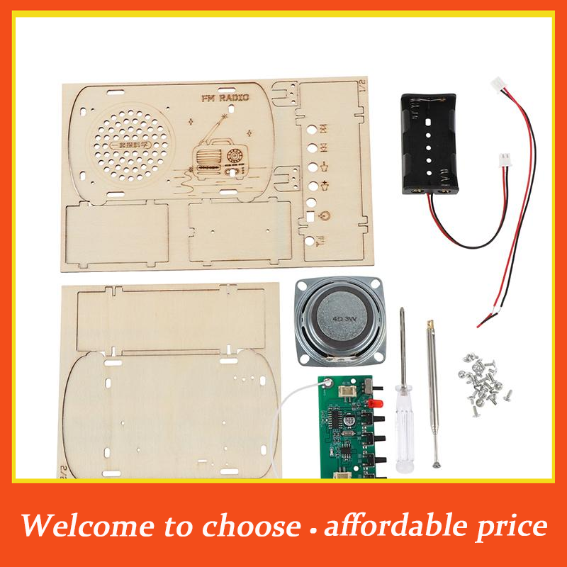 TH DIY Wooden FM Radio Kit Vin - огляд і ціна Diy Electronics Projects For Kids