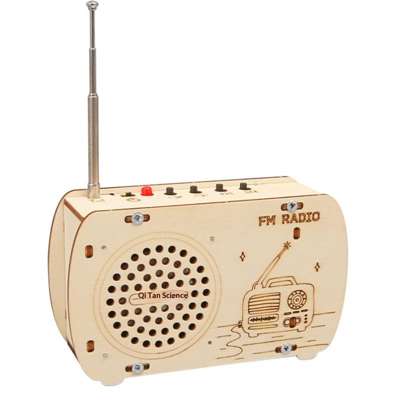 TH DIY Wooden FM Radio Kit Vin - огляд і ціна Diy Electronics Projects For Kids