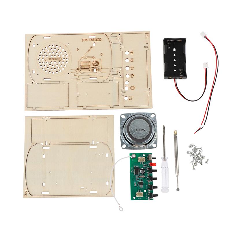 【BS】DIY Wooden FM Radio Kit Vi - огляд і ціна Diy Electronics Projects For Kids