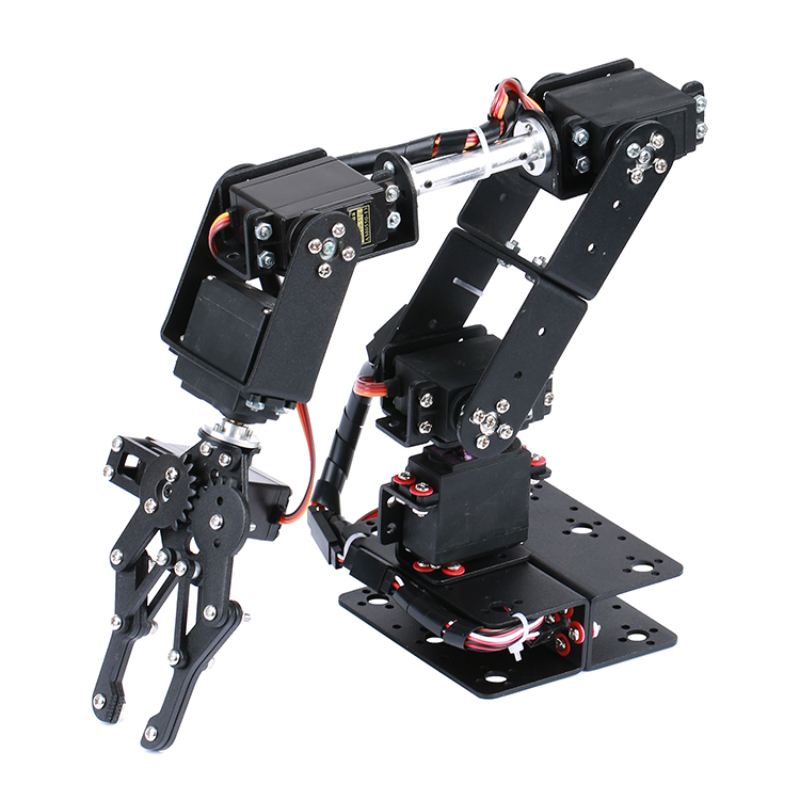 STEAM DIY 6 DOF Robot Metal Al - огляд і ціна Diy Robot Electronics Kit