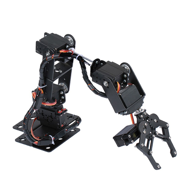 STEAM DIY 6 DOF Robot Metal Al - огляд і ціна Diy Robot Electronics Kit