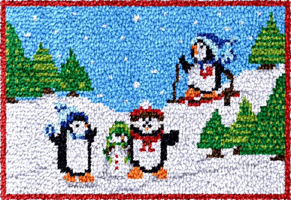 penguins Latch Hook Rug Kits w - огляд і ціна Hobby Diy Electronics Kit