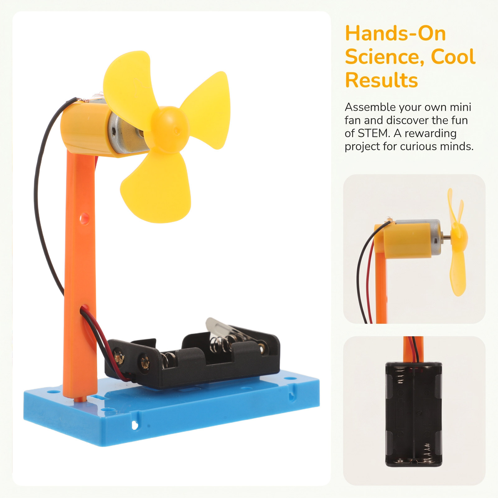 Mini Electric Fan Science Kit  - огляд і ціна Diy Electronics Projects For Kids