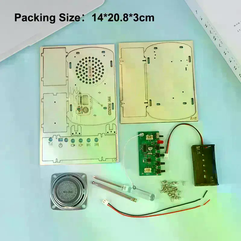 /Cna/DIY Wooden FM Radio Kit V - огляд і ціна Diy Electronics Projects For Kids