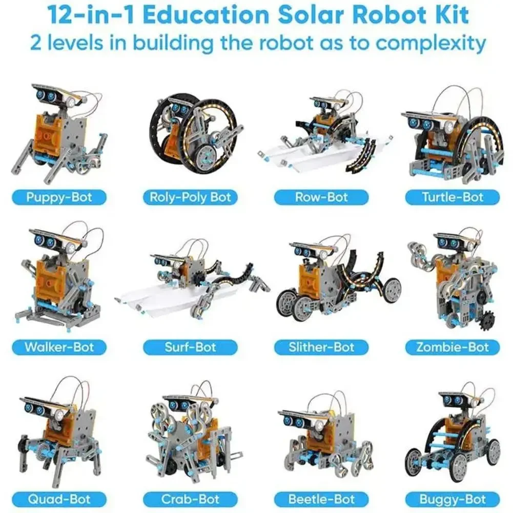 13 in 1 Solar Powered Robot Sc - огляд і ціна Diy Robot Electronics Kit